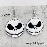Skull Ghost Film Character Halloween Earrings for Women