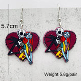 Skull Ghost Film Character Halloween Earrings for Women