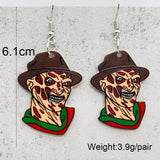 Skull Ghost Film Character Halloween Earrings for Women