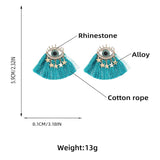 Vintage Evil Star Tassel Earrings for Women