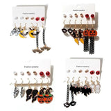 Halloween Drop Earrings Skull Pumpkin Alloy Gothic