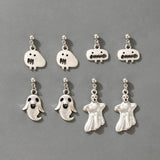 Halloween Ghost Pumpkin Earring Set Gothic Funny Bat Skull Party Jewelry