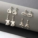 Halloween Ghost Pumpkin Earring Set Gothic Funny Bat Skull Party Jewelry