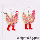 Halloween Cowboy Ghost Acrylic Earrings For Women