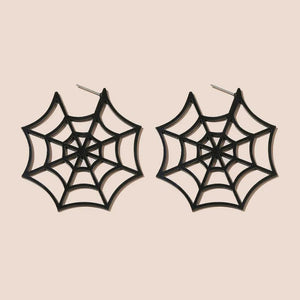 Halloween Spider Web Drop Earrings for Teen Girls
