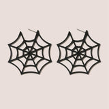 Halloween Spider Web Drop Earrings for Teen Girls