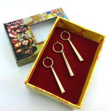 Anime Roronoa Zoro Cosplay Golden Earrings Unisex Props