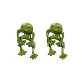 Punk Metal Frog Stud Earrings Gothic Animal Earrings Halloween Gift