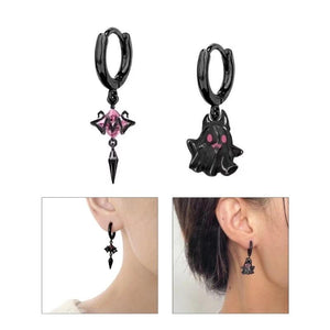 Ghost-Dangle Earring Spooky Huggie Holiday Costume Y2K