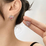 Vintage Goth Heart Drop Earrings Grunge Punk Y2k Fairy Jewelry