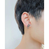 Halloween Punk Scorpion Men Stud Earrings Stainless Steel