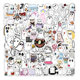 100pcs Halloween Ghost Mini Stickers Scrapbook Notebook DIY School Supplies