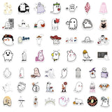 100pcs Halloween Ghost Mini Stickers Scrapbook Notebook DIY School Supplies