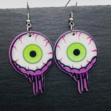 Halloween Acrylic Earrings Creative Eye Beads Skull bloody Clown Dangle Earrings