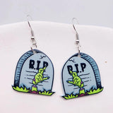 Halloween Acrylic Earrings Creative Eye Beads Skull bloody Clown Dangle Earrings