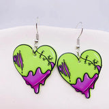 Halloween Acrylic Earrings Creative Eye Beads Skull bloody Clown Dangle Earrings
