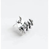 Retro Skeleton Hand Bone Earrings Punk Gothic Dark Men's and Women's