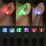 LED Light Christmas Gift Halloween Party Night Studs Earring