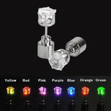 LED Light Christmas Gift Halloween Party Night Studs Earring