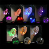 LED Light Christmas Gift Halloween Party Night Studs Earring