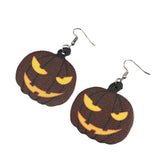 Halloween Pumpkin Drop Earrings - Gift For Girls