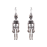 Skull Skeleton Drop Earrings Dark Punk Ear Jewelry