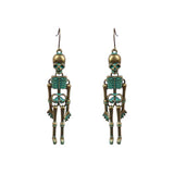 Skull Skeleton Drop Earrings Dark Punk Ear Jewelry