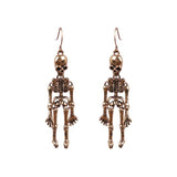 Skull Skeleton Drop Earrings Dark Punk Ear Jewelry