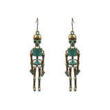 Skull Skeleton Drop Earrings Dark Punk Ear Jewelry
