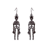 Skull Skeleton Drop Earrings Dark Punk Ear Jewelry