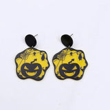 Halloween Haunted House Cat Earrings