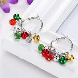 Colorful Bells Earrings for Women Girls Dangle Ear Hook Party Hoop Earrings