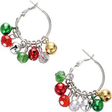 Colorful Bells Earrings for Women Girls Dangle Ear Hook Party Hoop Earrings