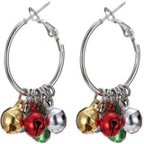 Colorful Bells Earrings for Women Girls Dangle Ear Hook Party Hoop Earrings