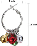 Colorful Bells Earrings for Women Girls Dangle Ear Hook Party Hoop Earrings
