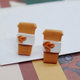 Pumpkin Earrings Thanksgiving Halloween Clay Pendant Holiday Jewelry