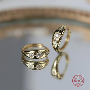 925 Silver Zircon Earring for Women Classic Style Anniversary Gift
