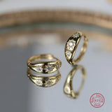 925 Silver Zircon Earring for Women Classic Style Anniversary Gift