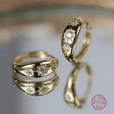 925 Silver Zircon Earring for Women Classic Style Anniversary Gift