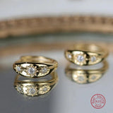 925 Silver Zircon Earring for Women Classic Style Anniversary Gift