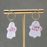 Halloween Flower Ghost Earrings for Women