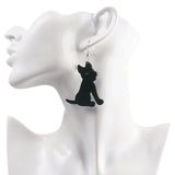 Halloween Asymmetric Skull Earrings Funny Animal Drop Earring