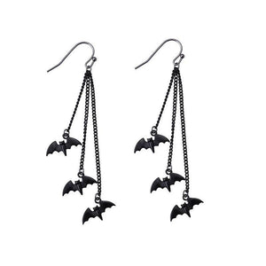 Exaggerate Bat Earrings Evil Fun Creative Alternative Dark Earrings