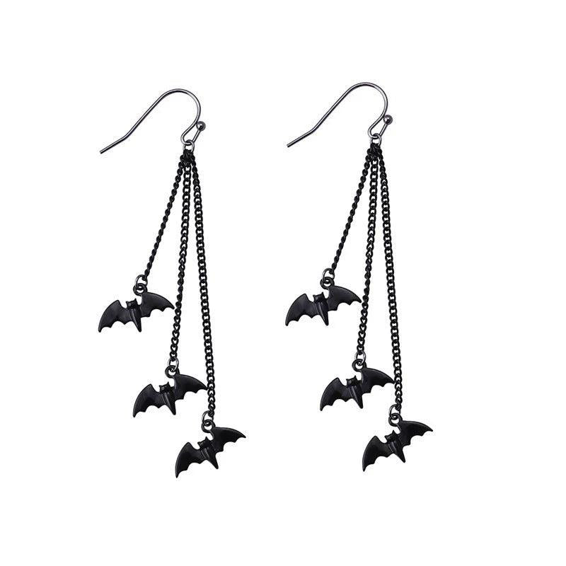 Exaggerate Bat Earrings Evil Fun Creative Alternative Dark Earrings