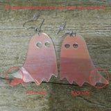Halloween Acrylic Ghost Drop Earrings Laser Dangle Nightclub Jewelry