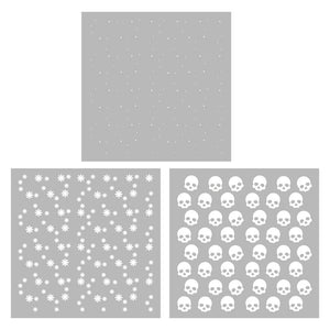 3PCs Halloween Skull Ghosts Stencils DIY Scrapbooking Supplies