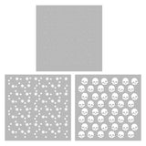 3PCs Halloween Skull Ghosts Stencils DIY Scrapbooking Supplies