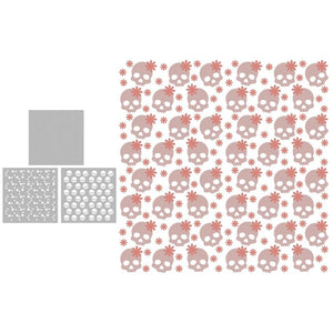 3PCs Halloween Skull Ghosts Stencils DIY Scrapbooking Supplies