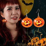 Halloween Glowing Earrings Skeleton Ghost Pumpkin Evil Fun LED Light