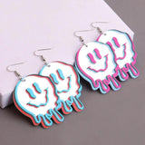 Gothic Punk Ghost Acrylic Drop Earrings Halloween Party Jewelry